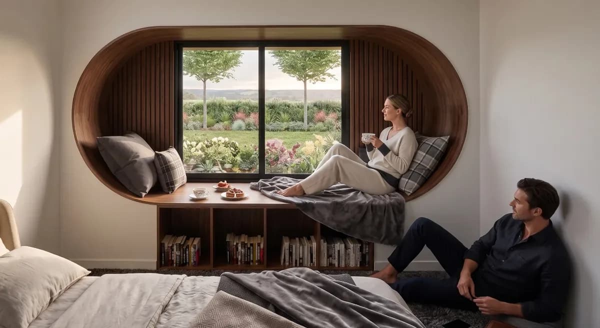 Wadalba duplex bedroom window seat