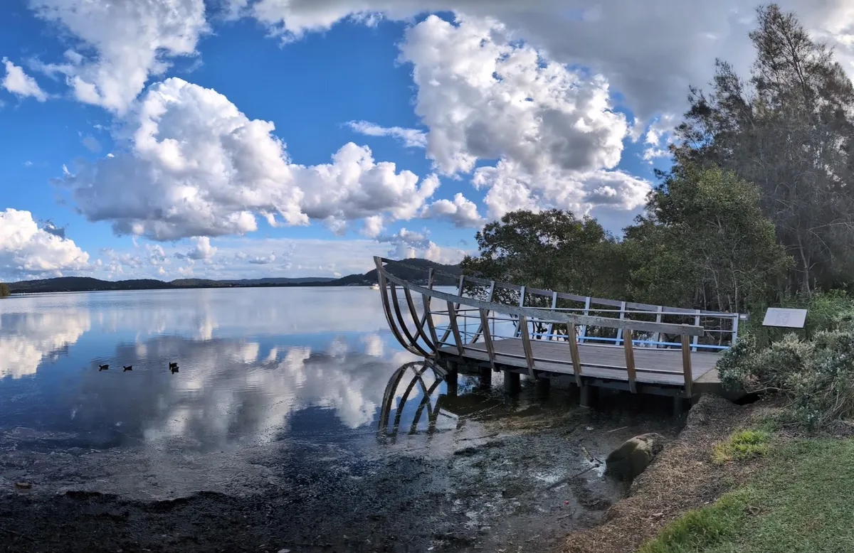 The stunning shipbuilders memorial sculpture at Kincumber