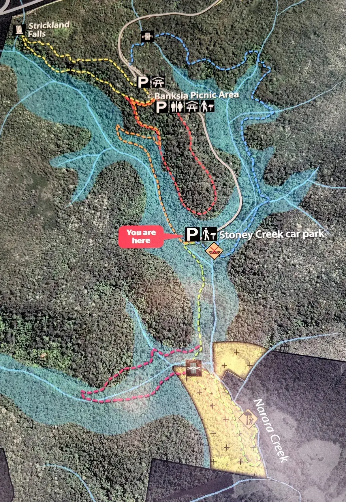 Map of Strickland Walks